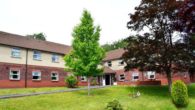 St Martin's Court in Swansea, front entrance