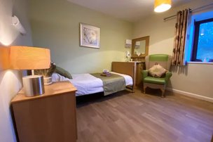Stoneleigh Care Home in Stanley, bedroom