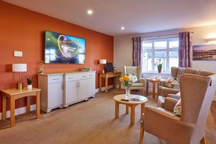 Stowford House Care Home TV room