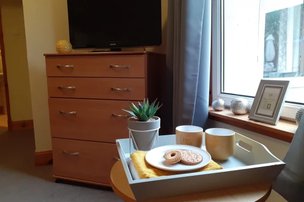 Strathtay House in Perth, tea and biscuits