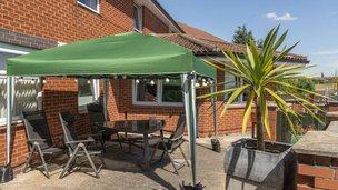 Swallownest Nursing Home in Sheffied, patio