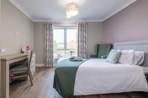 Sleaford Hall Care Home in Lincolnshire bedroom