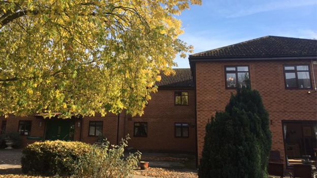 The Gardens Care Home in Boston, front entrance