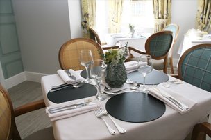 Dinning room in The Grange Care Home
