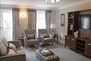 Living room in The Grange Care Home