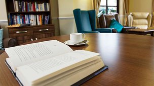 The Harefield Care Home in Uxbridge, library