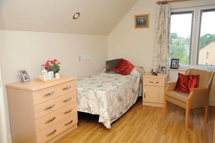The Hornchurch Care Home in Essex, bedroom