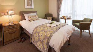 The Oakes Care Centre in Huddersfield, bedroom