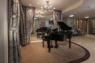 The Oakes Care Centre in Huddersfield, grand piano