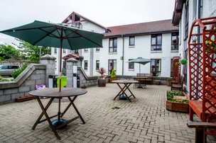 Tranent Care Home in East Lothian, patio