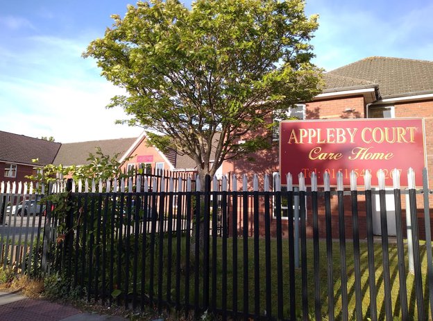 Appleby Court Nursing Home, Liverpool, sign 