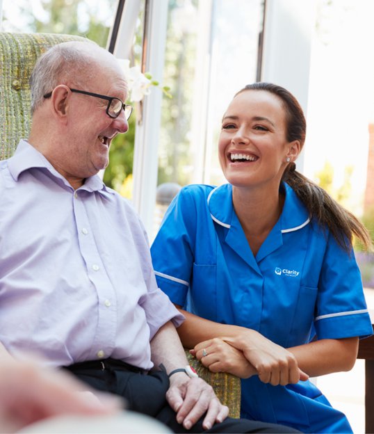 Clarity Homecare Hillingdon Live in carer and client