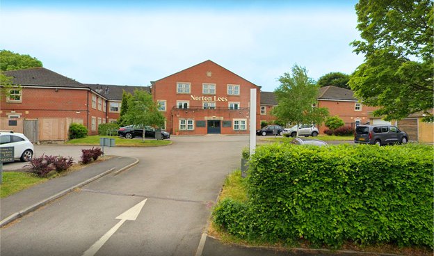 Norton Lees Care Home in Sheffield, front exterior