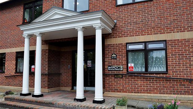 Victoria Manor in Coventry, front entrance