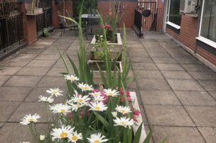Victoria Park in Coventry, patio