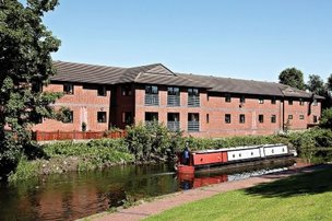 Waterside Care Home in Tipton, front entrance