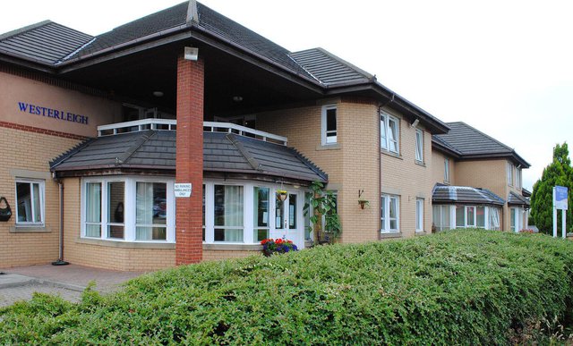 Westerleigh Care Home in Stanley front exterior of home