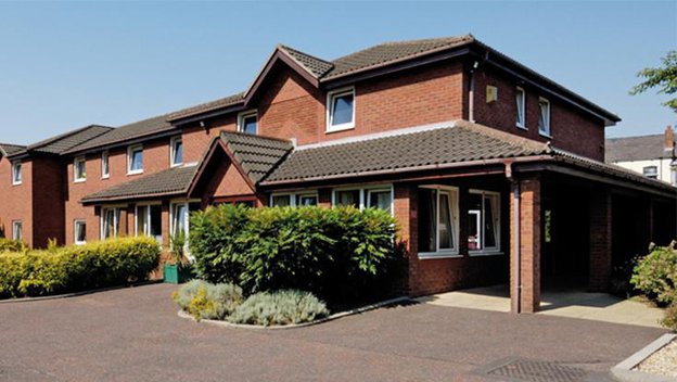 Westwood Lodge in Wigan, front entrance