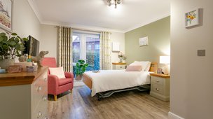 Whitby Court in Whitby, Pink Bedroom