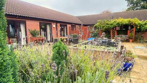 Willow Court in Lincoln, garden