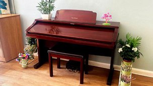 The Willows Residential Home in Hinckley, piano