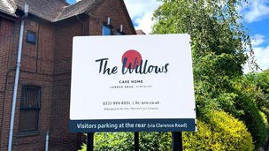The Willows Residential Home in Hinckley, front entrance