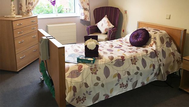Windsor Court Care Home in Goole, Bedroom