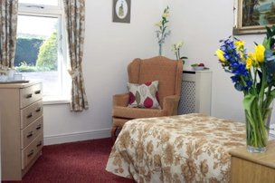 Winters Park Care Home in Penrith, bedroom