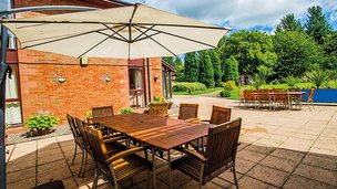 Woodside Court in Glenrothes, patio