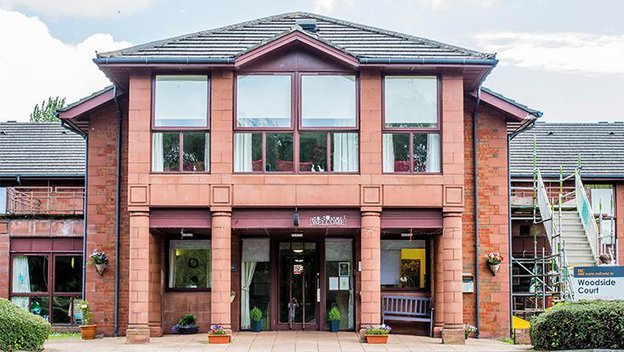 Woodside Court in Glenrothes, exterior