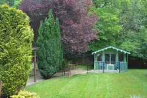 Worsley Lodge in Manchester, landscaped garden