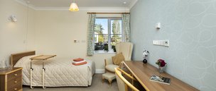 White Plains Care Home, Denham, bedroom 