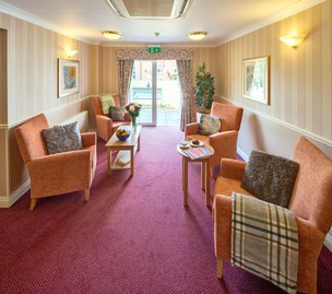 Clare Court Care Home, Birmingham, Lounge area