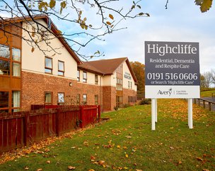 Highcliffe Care Home, Sunderland, Signage
